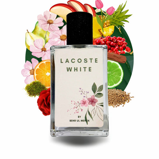 Behr ul Mehek – Lacoste White – Clean Perfume in Pakistan